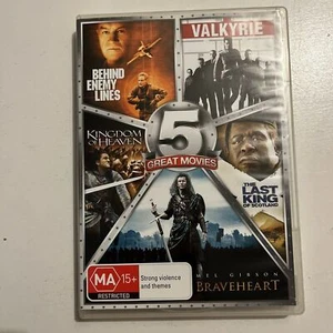 Behind Enemy Lines, Valkyrie, Kingdom of Heaven, Braveheart, Last King DVD - Picture 1 of 2