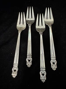 (4) Royal Danish #1939 by Int'l Silver 6.375" SALAD FORK - Multiples - No Mono - Picture 1 of 7