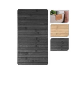 Sofatablett flexibel Bambustablett Bambus Natur anthrazit Armlehnen Schoner - Bild 1 von 18