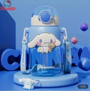 Cinnamoroll Water Bottle Blue 24oz Sports Bottle New Sanrio W Strap - Picture 1 of 5