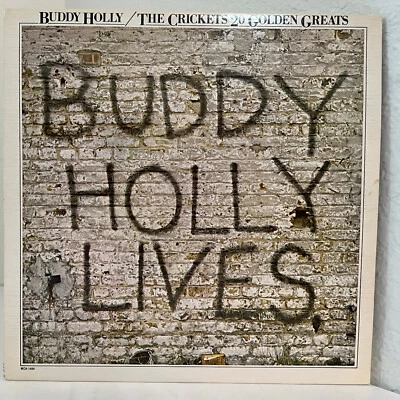 BUDDY HOLLY & THE CRICKETS - 20 Golden Greats (1977) - 12" Vinyl Record LP - EX - Image 1 of 3