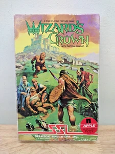 1985 SSI Computer Game WIZARD'S CROWN (Apple II 5 1/2" Floppy Disk) 48K - Picture 1 of 8