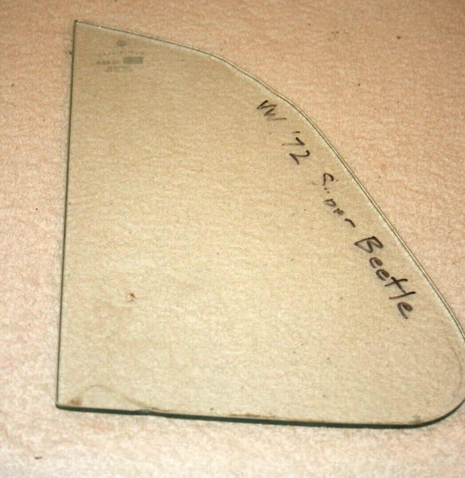 Оригинальное переднее вентиляционное стекло 72 VW Volkswagen Super Beetle подходит для обеих сторон - Изображение 1 из 4