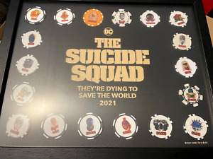 *Rare* THE SUICIDE SQUAD Poker Chip Full Set - Complete DC WB Promo Collectible