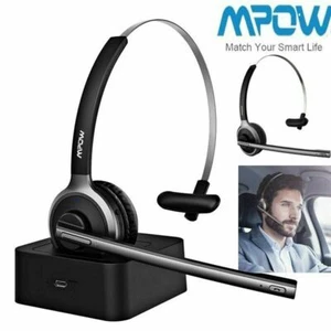 Mpow M5 Pro Bluetooth 5.0 Headphone Wireless Noise Canceling Headset & Mic Mute - Picture 1 of 12