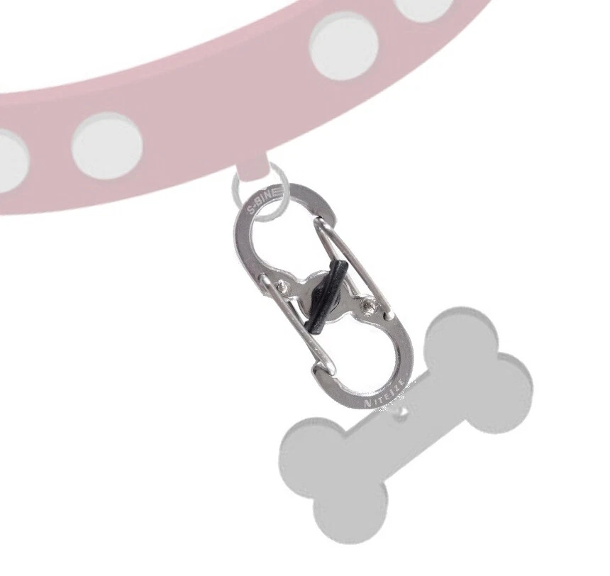 KeySmart Quick Disconnect S-Biner Microlock Interchange Collar Detachable Tag 6X