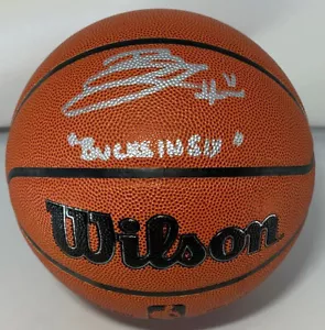 Bucks BROOK LOPEZ Signed Full Size Wilson Replica I/O Basketball AUTO BucksInSix - Picture 1 of 3