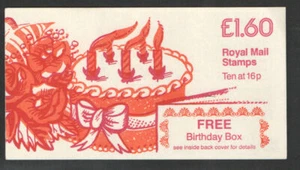 GB Folded Booklet FS1a Birthday Box RM booklet Complete - Cyl B3 - Picture 1 of 1