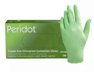 Green Chloroprene Powder Free Gloves - Picture 1 of 7