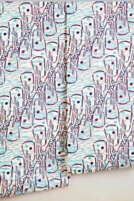 NUEVO Papel Pintado Anthropologie Graphica Monica Nador Abstracto CUATRO ROLLOS Tira Sera Foto 1 de 2