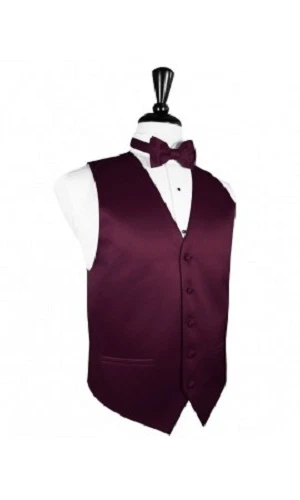 Luxury Satin Solid1 Tuxedo Vest & Bowtie - Image 1 of 1