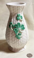 Celtic Collection Possible Dreams Ceramic Vase Woven Style & Green Shamrocks