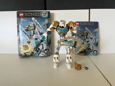 LEGO Bionicle: Kopaka Master of Ice con caja e instrucciones, araña faltante Foto 1 de 2