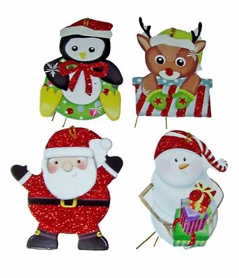 Pooch & Sweetheart 24 etiquetas de regalo de Navidad 3D Rudolph Santa 14709 Punch Studio Foto 1 de 4