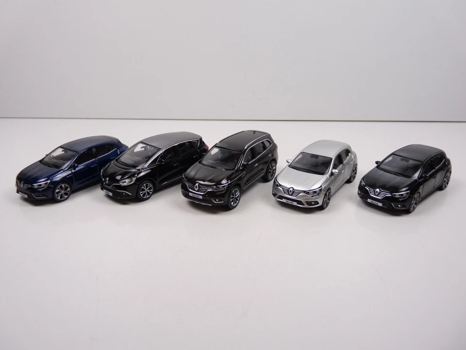 TRI46 : 5 X 3 inches 1/64 RENAULT NOREV Scenic Koleos Mégane - Photo 1/2