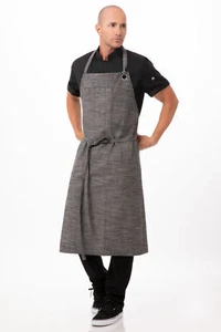 Chef Works Unisex Corvallis Chefs Bib Apron (ABCXX002) - Picture 1 of 2