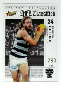 2023 Select AFL Classified AC24 #280 Cameron Guthrie gatos geelong - Imagen 1 de 2