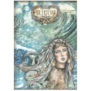 PAPEL ARROZ STAMPERIA A4 - CANCIONES DEL MAR - LA SIRENA - Imagen 1 de 1