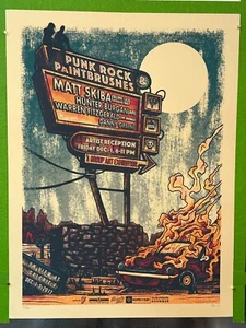 Póster 2017 Punk Rock & Paintbrushes Chicago Alkaline Trio, AFI, The Vandals - Imagen 1 de 3