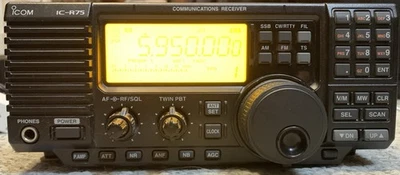 Receptor de comunicaciones Icom IC-R75 HF con unidad DSP Foto 1 de 4