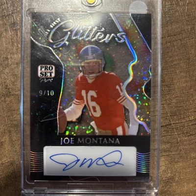 Juego profesional 2024 Pure All That Glitters Joe Montana automático 9/10 SF 49ers Foto 1 de 2