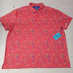 Birdie Bound Golf Poloshirt Herren 3XL XXXL Koralle Pflegeleicht UV Komfort Stretch - Bild 1 von 8