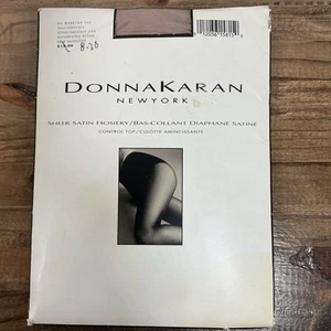 Donna Karan DK Bare Style 265 Sheer Satin Pantyhose Control Top Size Tall - Picture 1 of 2