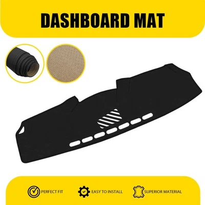 Se adapta a Lexus IS250 IS350 2006-2013 Tapete Tablero Almohadilla Cuero EE. UU. NEGRO Foto 1 de 4