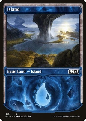 * ISLAND 310 * CORE SET 2021 * NM * X 15 * MTG * - Image 1 of 2