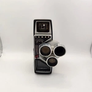Sears Tower Triple Lens 8mm Movie Camera Model 584.91891 Vintage Shutter Tested - Picture 1 of 8