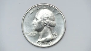 D Washington Quarter 1974 sin circular BU de conjunto como nuevo ***Envío gratuito*** - Imagen 1 de 2
