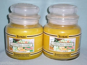Yankee Candle Christmas Cookie Housewarmer Medium 14.5 Ounce Jar Candles x 2 - Picture 1 of 1