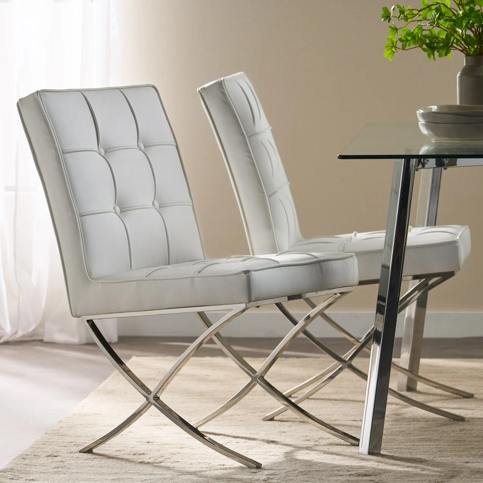 GDF Studio Pandora Dining Chair - White - 216324