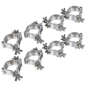 8 Pack Stage Par Lighting Clamp O-Clamp 2 Inch Heavy Duty 220Lbs DJ Light Truss - Picture 1 of 12