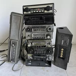 Lotto di 8 Autoradio d'epoca vintage car radio cassette per parti di ricambio - Foto 1 di 8