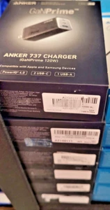 Anker 737 120W 2XUSB-C 1XUSB-A Charger GaNPrime Samsung and Apple - Picture 1 of 1