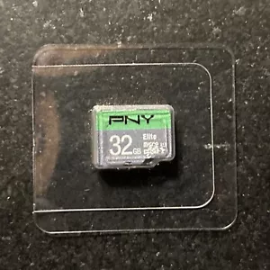PNY 32GB Elite Class 10 U1 microSDHC Flash Memory Card - Picture 1 of 2