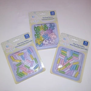 Baby Shower Decorations Table Scatter 3 Packs 18 Rocking Horses 72 Mini Baby New - Picture 1 of 7