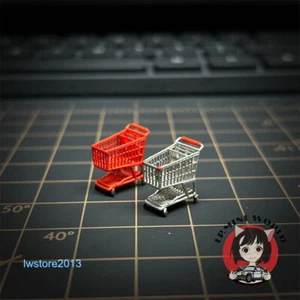 1/64 Shopping Cart Scene Props Miniatures Figures Model For Cars Vehicles Toys - Picture 1 of 6