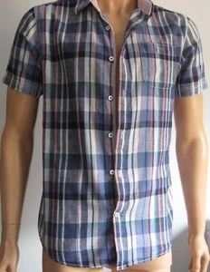 JOHN ROCHA Shirt M Regular fit Short Sleeve Chest 40" Collar 15.5 100% Cotton - Picture 1 of 9