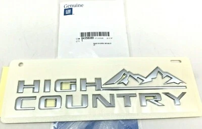 Chevrolet Silverado 2500 3500 High Country 2020-2022 guardabarros delantero placa de identificación OEM Foto 1 de 4