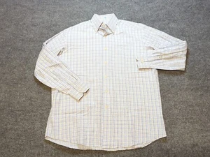Tommy Bahama Shirt Mens 16-32/33 Blue Yellow Long Sleeve Check Button Cotton - Picture 1 of 7