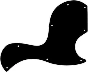WD Custom Pickguard For Gibson SG Junior #38 Black/Cream/Black - Picture 1 of 1