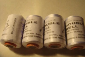 Silk White Thread for Embroidery Bangle Jhumka Jewellery LOT OF 4 - Picture 1 of 4