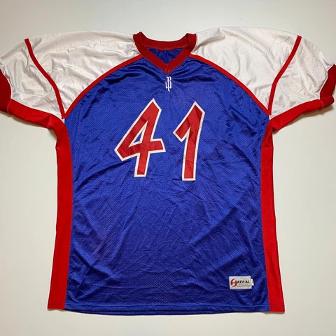 Winnipeg Blue Bombers Blue Red White Game Jersey Vintage Harv-Al 4XL Cover