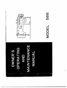 White W566 Sewing Machine/Embroidery/Serger Owners Manual Reprint - Picture 1 of 1