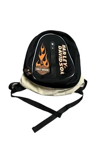 VINTAGE /HARLEY DAVIDSON BACKPACK/BLACK & ORANGE - Picture 1 of 14