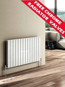 RADIADORES HORIZONTALES DE PANEL PLANO REINA, ACABADO BLANCO O ANTRACITA, ALTO BTU - Imagen 1 de 3