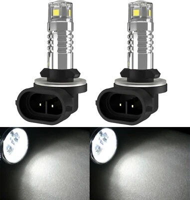 LED 20W 881 H27 White 5000K Two Bulbs Head Light Replacement Lamp Fit Snowmobile - Image 1 of 4
