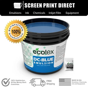 Ecotex® Blue Dual Cure Emulsion - Emulsión gráfica para serigrafía - Galón - Imagen 1 de 8